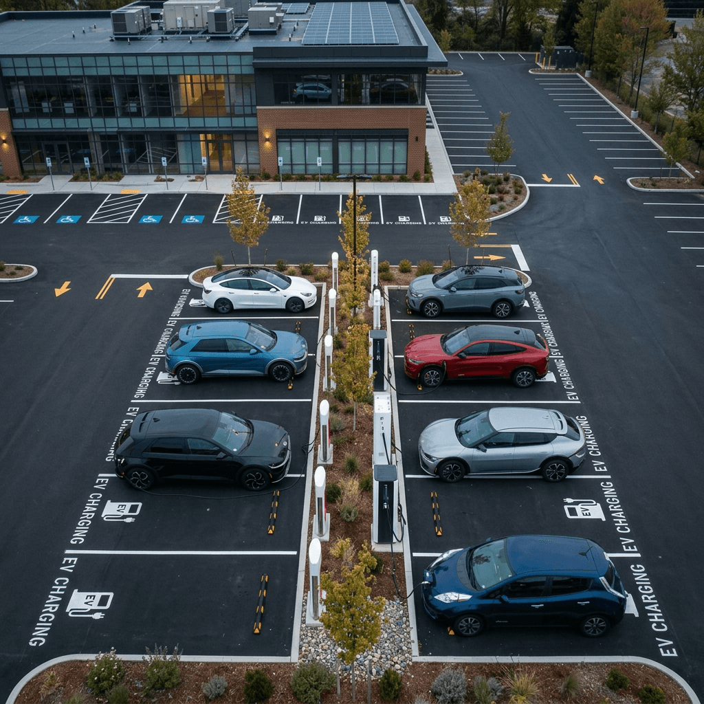 Portfolio of EV charging installations