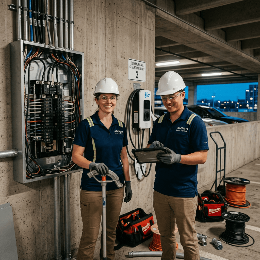 Volta installation team on site